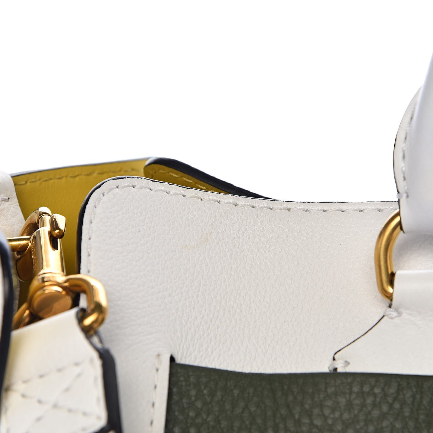 Soft Grain Calfskin Medium Belt Bag Chalk White