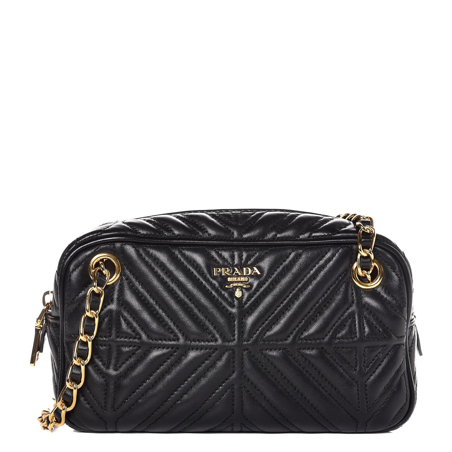 Nappa Mosaico Crossbody Nero Black