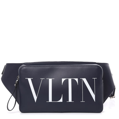 Valentino Garavani Calfskin VLTN Belt Bag Marine 1 of 6