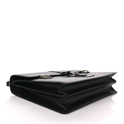 Salvatore Ferragamo Pigskin Chelsea Briefcase Black 4 of 8
