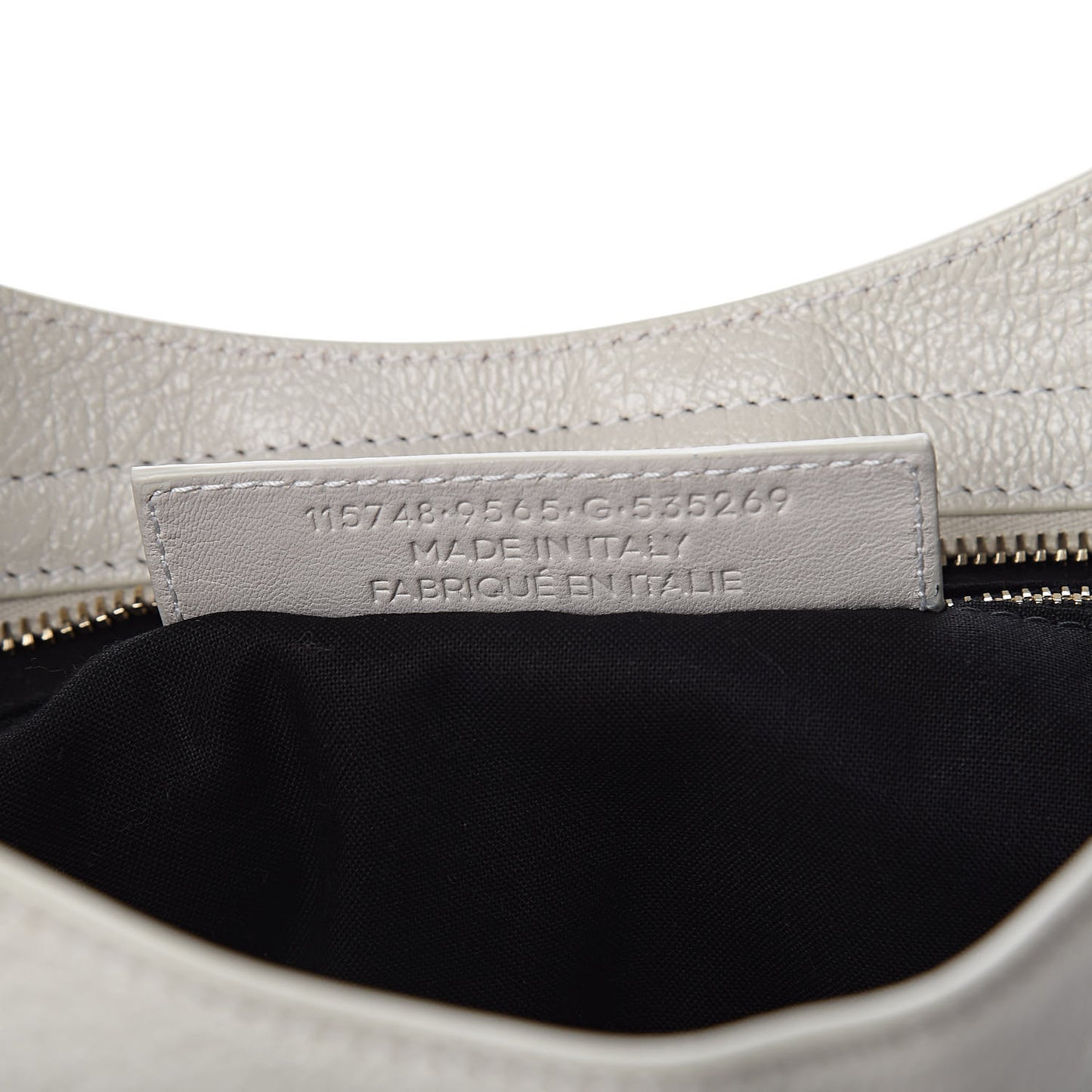 Chevre Gold Metallic Edge Hardware City Cream