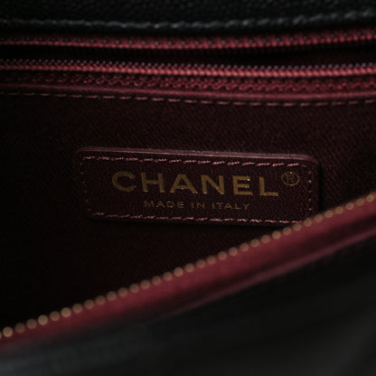 Chanel Caviar Quilted Small Coco Handle Flap Black 6 of 10