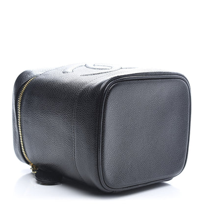 Chanel Caviar Cosmetic Vanity Bag Black 4 of 10