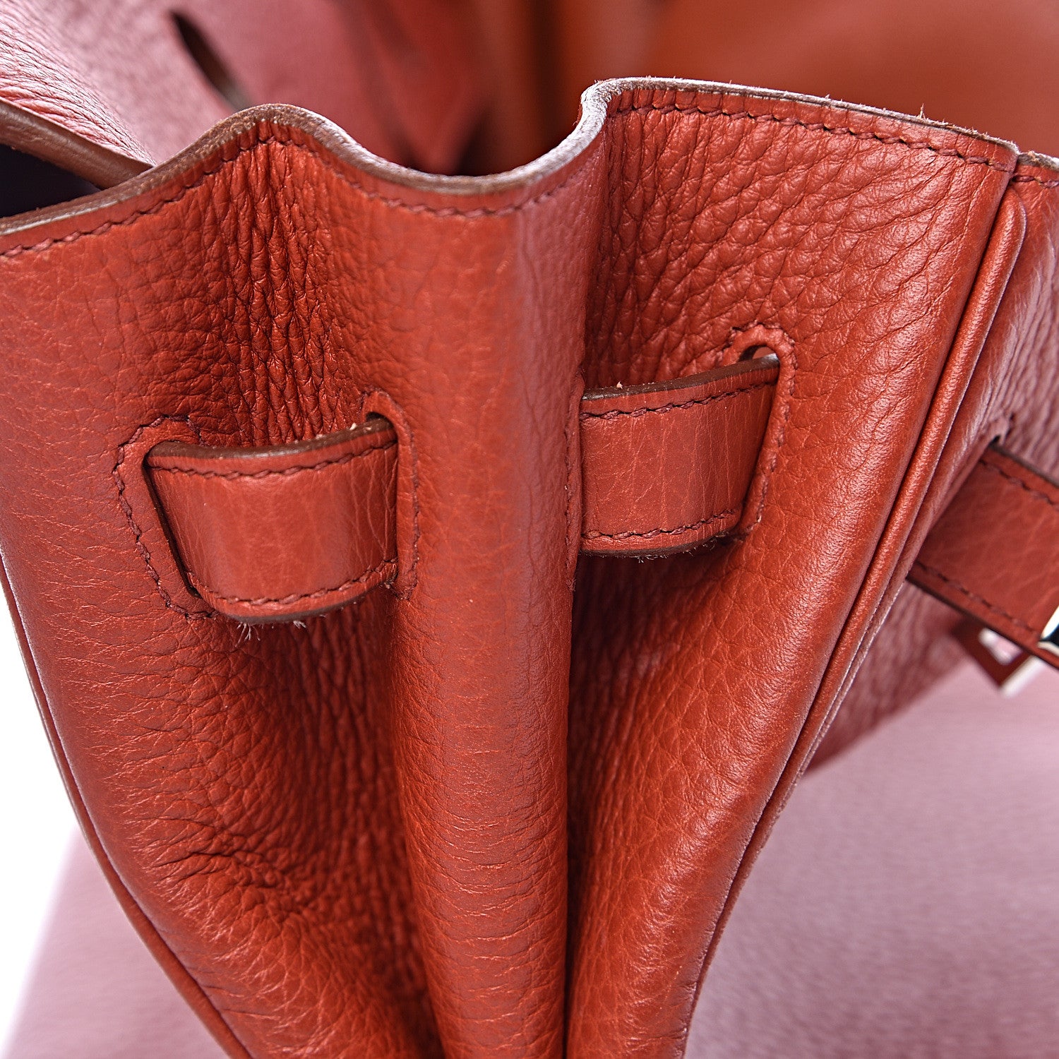 Hermes Taurillon Clemence Birkin 35 Rouge Venetian 11 of 46