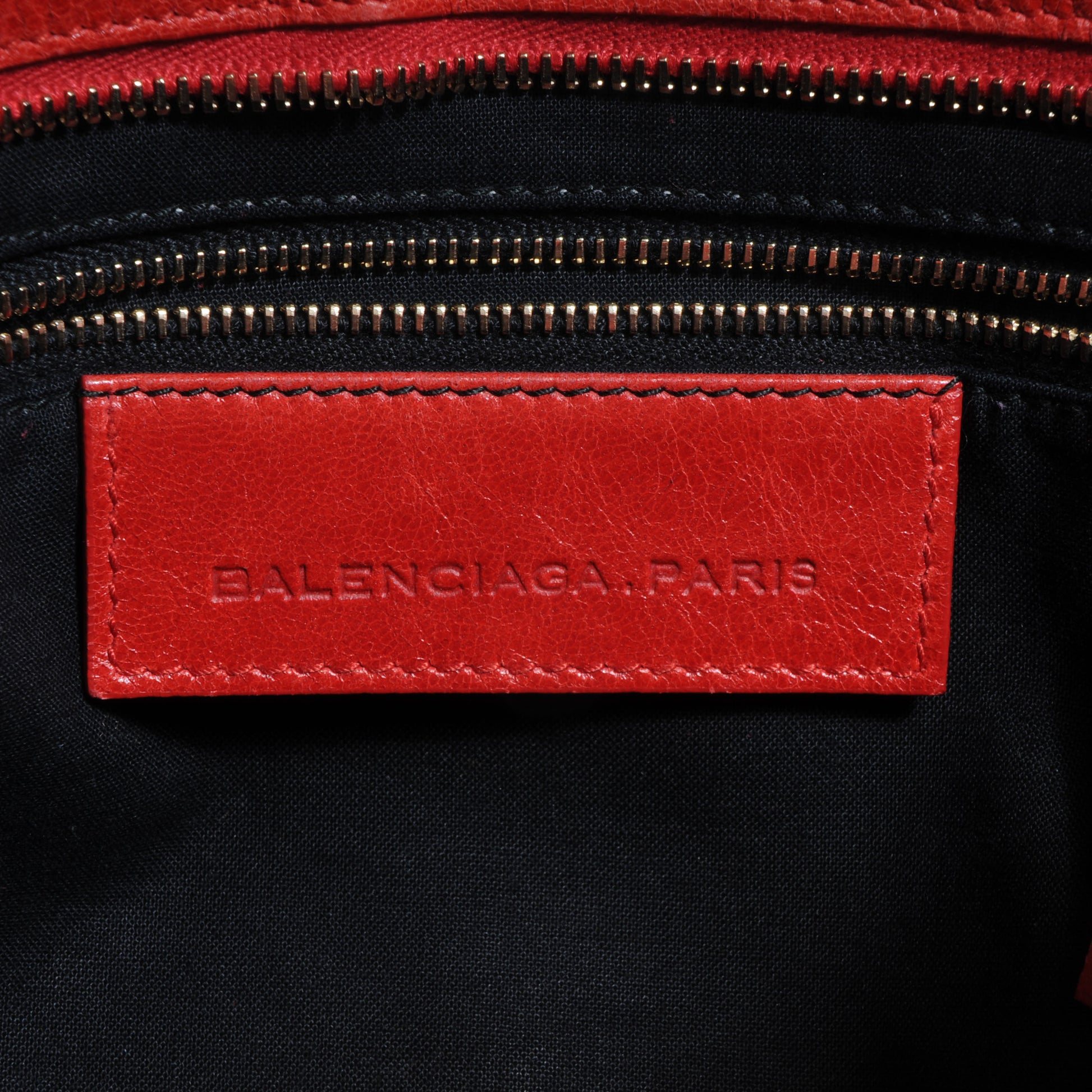 Balenciaga Agneau Cross Perforated City Ruby Red 34 of 38