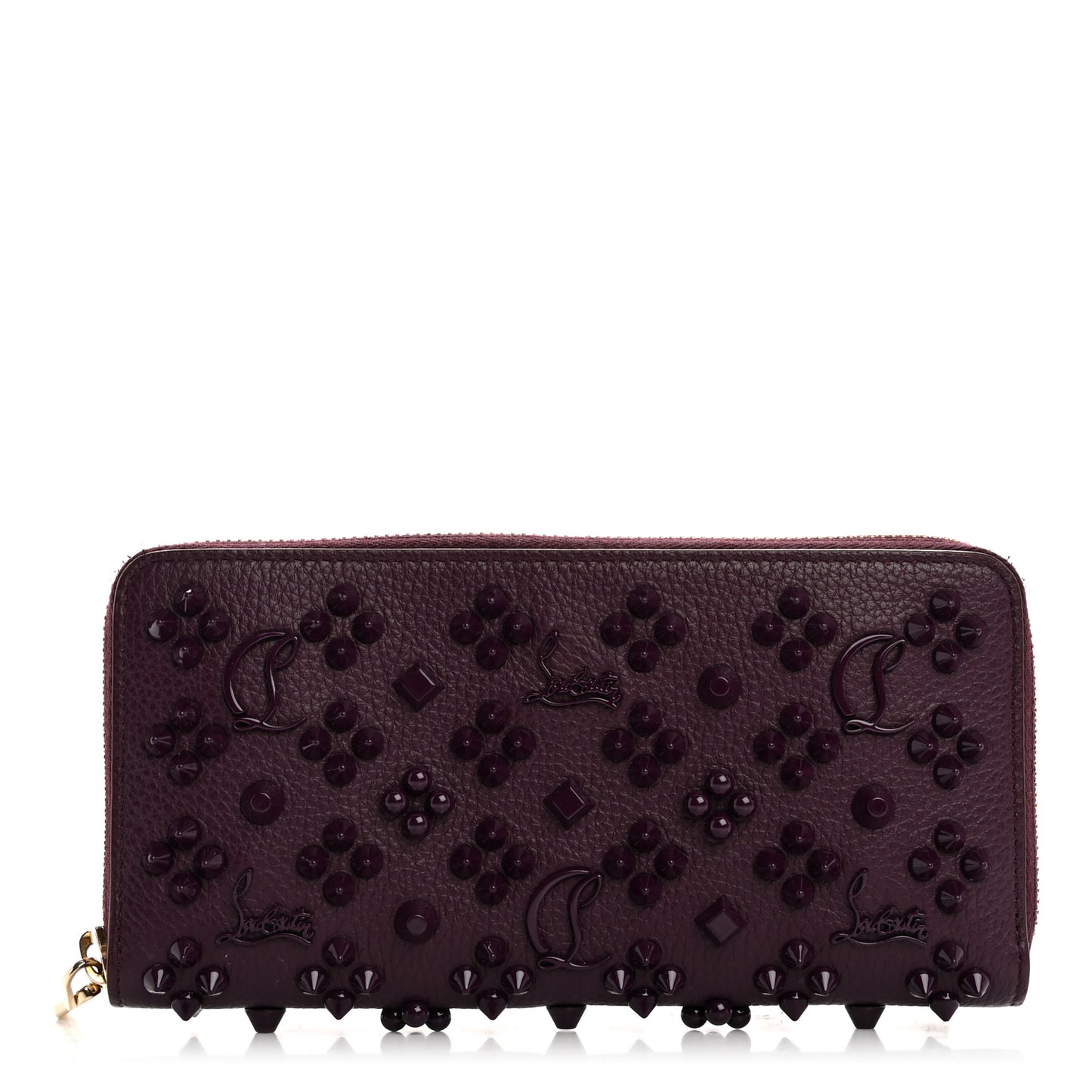 Calfskin Loubinthesky Panettone Wallet Purple