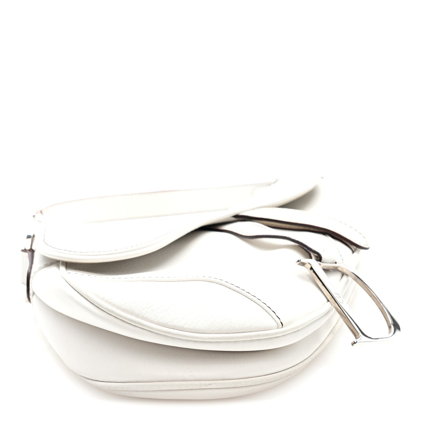 Calfskin Saddle Bag White