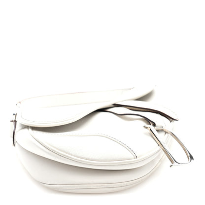 Christian Dior Calfskin Saddle Bag White 4 of 10