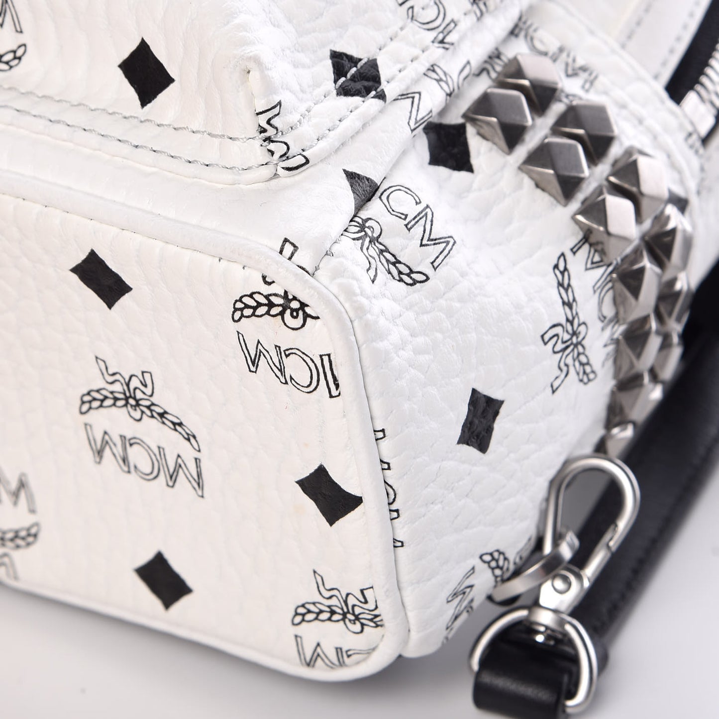 Visetos Studded X-Mini Bebe Boo Backpack White