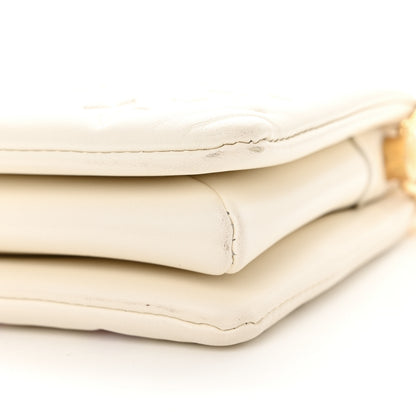 Louis Vuitton Lambskin Monogram Embossed Coussin BB Quartz Multicolor 9 of 11