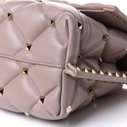 Valentino Garavani Nappa Medium Candystud Top Handle Bag Poudre 9 of 9