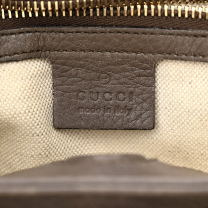 Gucci Calfskin Small Bamboo Shopper Tote Grey Field 6 of 16