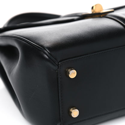 Celine Satinated Calfskin Small 16 Top Handle Bag Black 7 of 11
