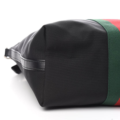 Gucci Techno Canvas Web Vertical Tote Black 8 of 10