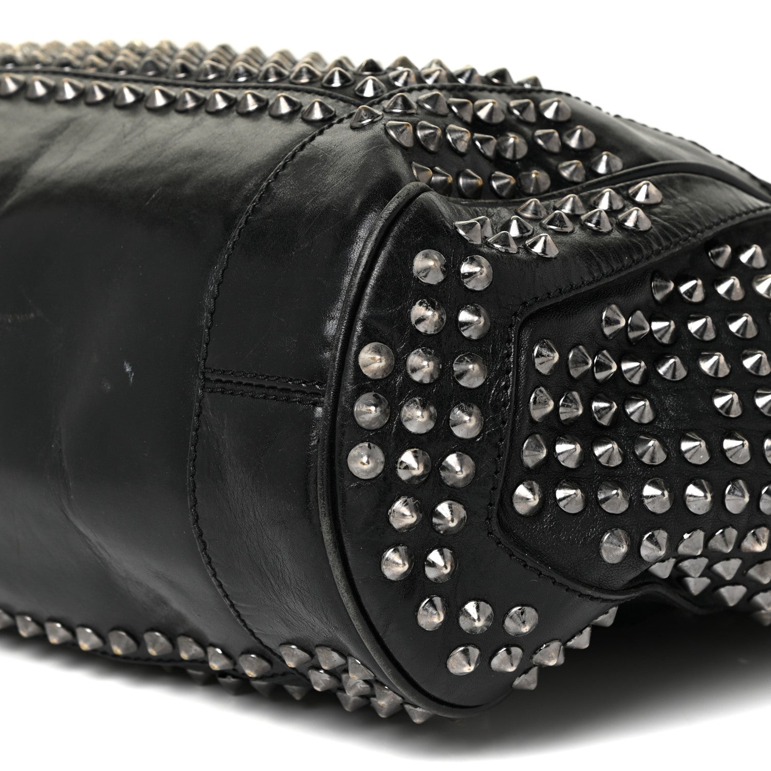 Burberry Lambskin Studded Small Edenham Satchel Black 10 of 35