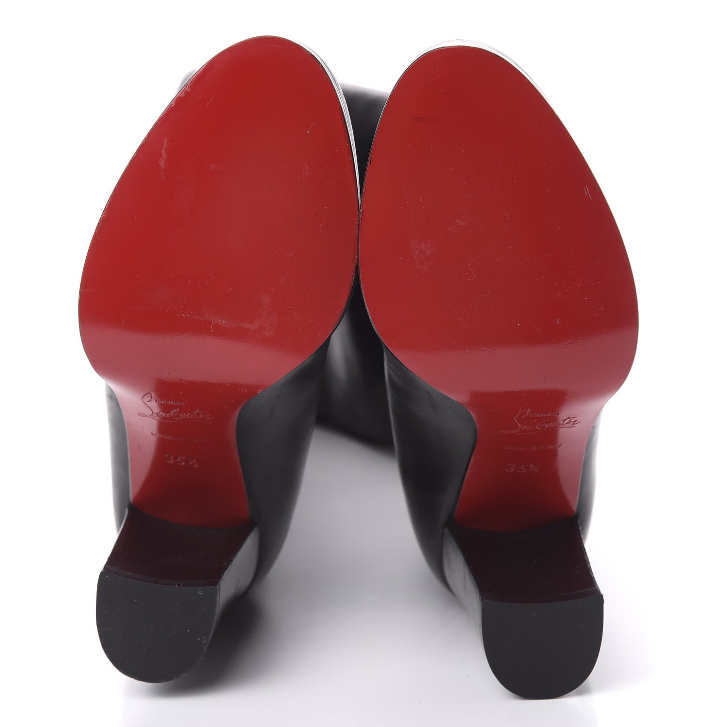 Christian Louboutin Calfskin Dartata 70 Tall Boots 35.5 Black 5 of 7