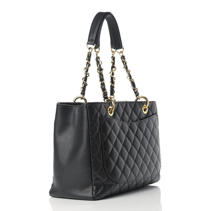 Chanel Caviar Quilted Grand Shopping Tote GST Black 3 of 16