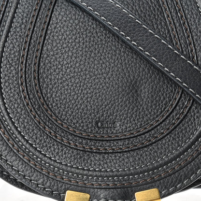 Chloe Calfskin Mini Marcie Round Crossbody Bag Black 8 of 10