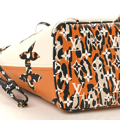 Louis Vuitton Monogram Giant Jungle Neverfull MM Ivory 9 of 10