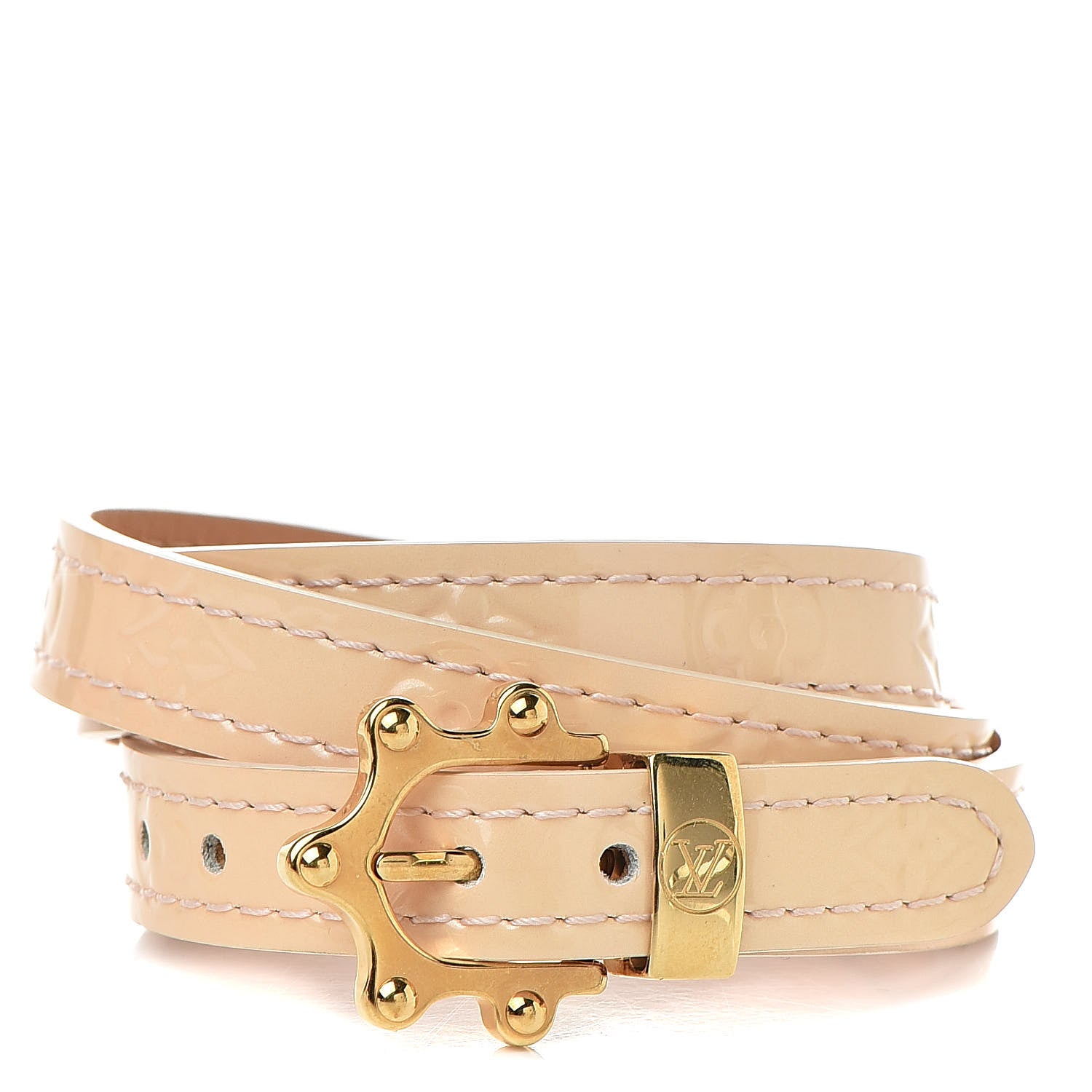 Louis Vuitton Vernis Triple Tour Bracelet Marshmallow 1 of 5
