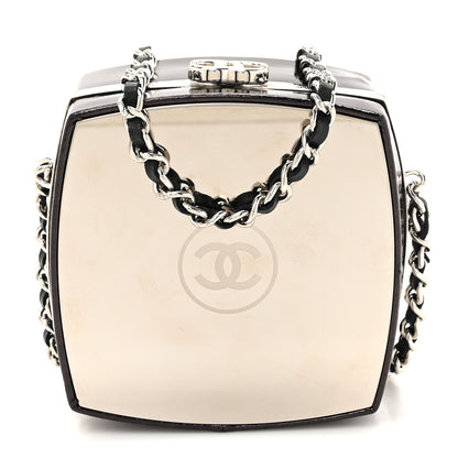 Chanel Patent Goatskin Make-Up Box Clutch With Chain  Black 1 of 16