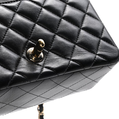 Chanel Lambskin Quilted Mini Rectangular Flap Black 9 of 12