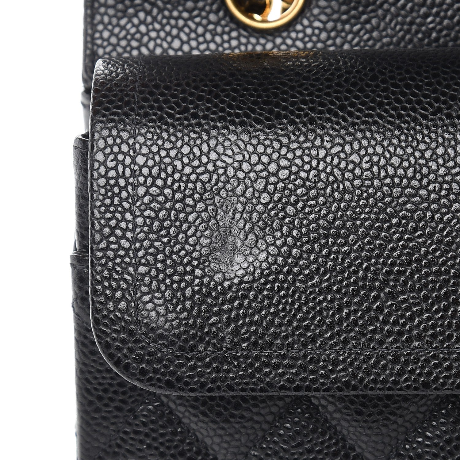 Chanel Caviar Quilted Medium Double Flap Black 9 of 10