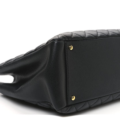 Chanel Caviar Quilted XL Grand Shopping Tote GST Black 9 of 10