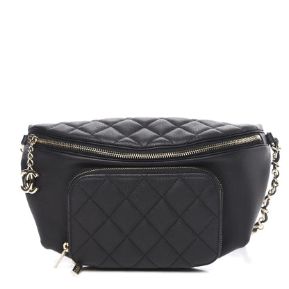 Chanel Caviar Quilted Business Affinity Waist Belt Bag Black 1 of 11