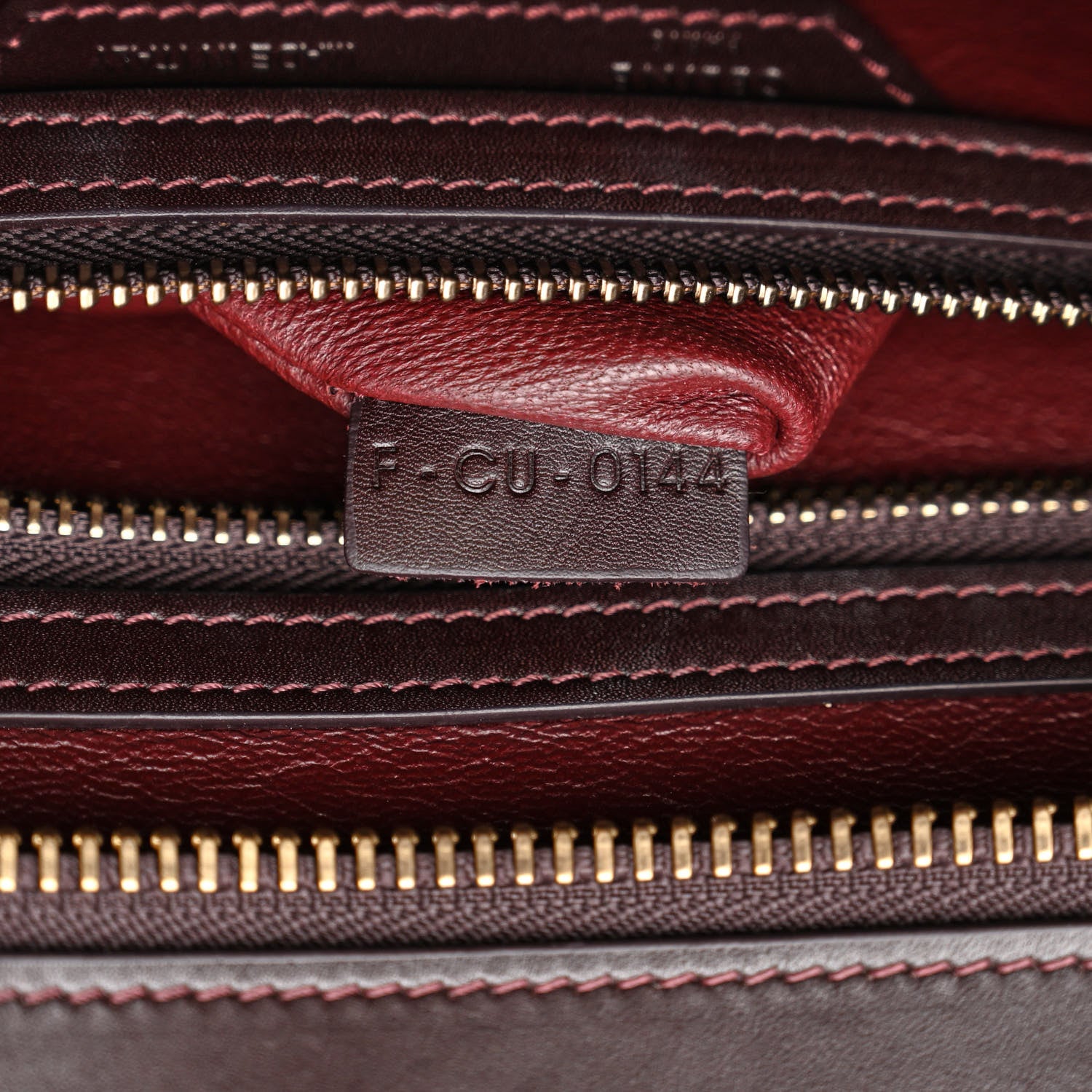 Celine Satin Calfskin Mini Tri-Color Luggage Purple Orchid 7 of 13