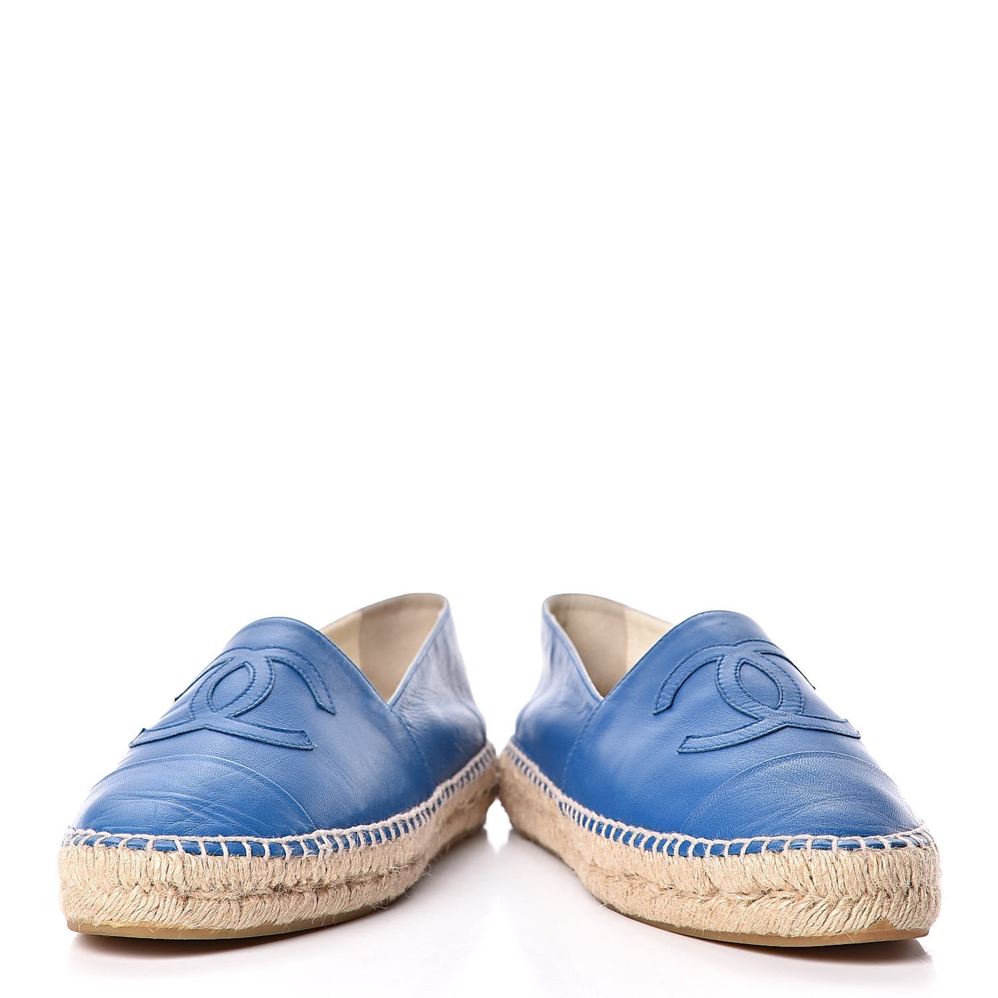 Lambskin CC Espadrilles 40 Blue