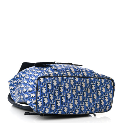 Christian Dior Technical Fabric Oblique Motion Backpack Light Blue 4 of 12