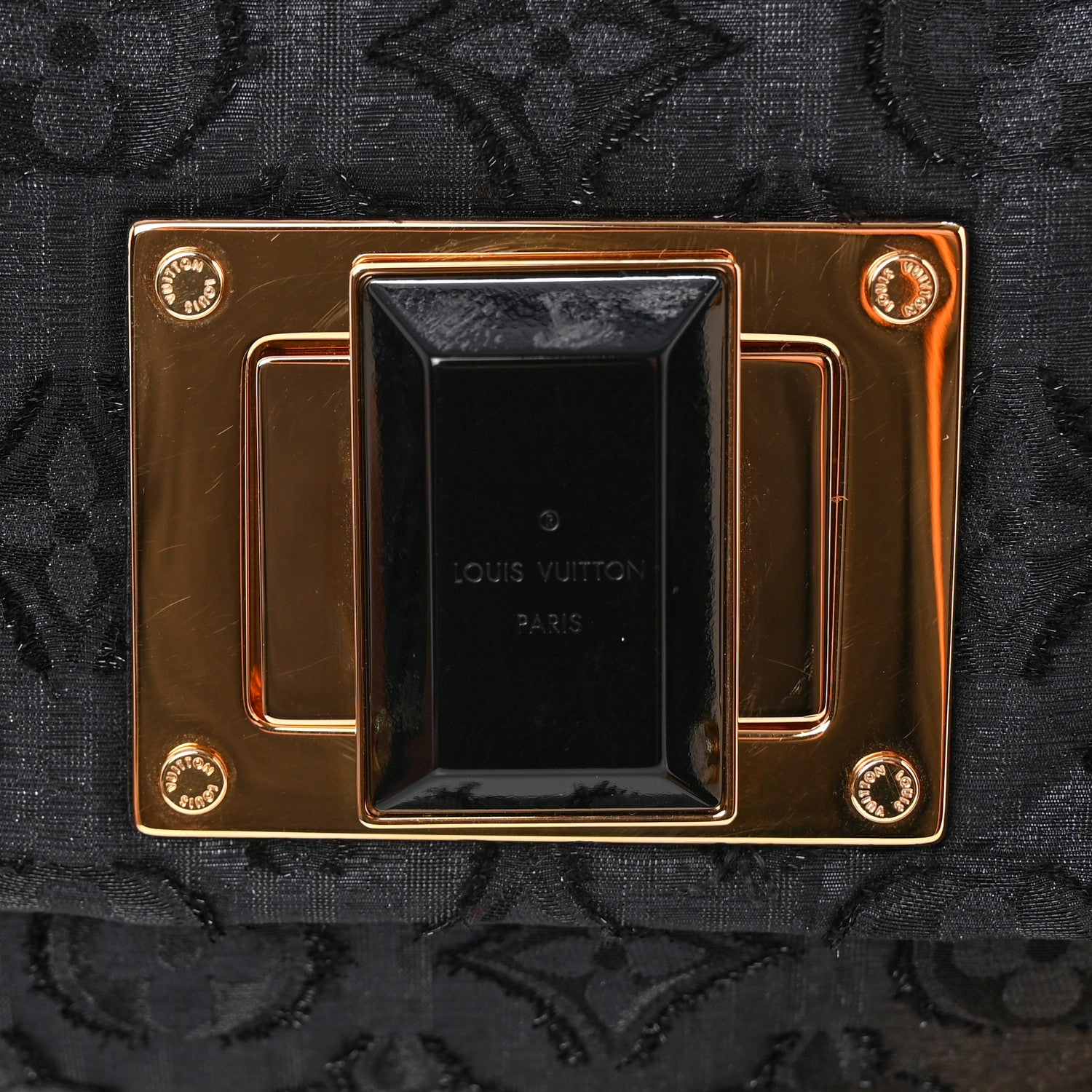Louis Vuitton Lurex Quilted Monogram Altair Clutch Black 8 of 9