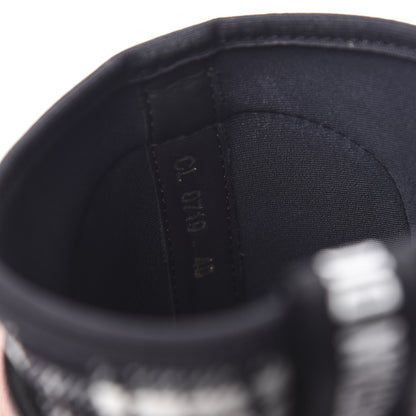 Christian Dior Calfskin D-Order Low Boot 40 Black White 8 of 9