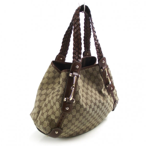 Gucci Monogram Pelham Tote Brown 3 of 12