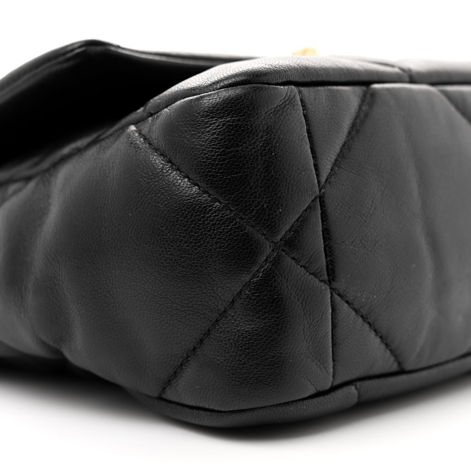 Chanel Goatskin Quilted Medium Chanel 19 Flap Black 9 of 12