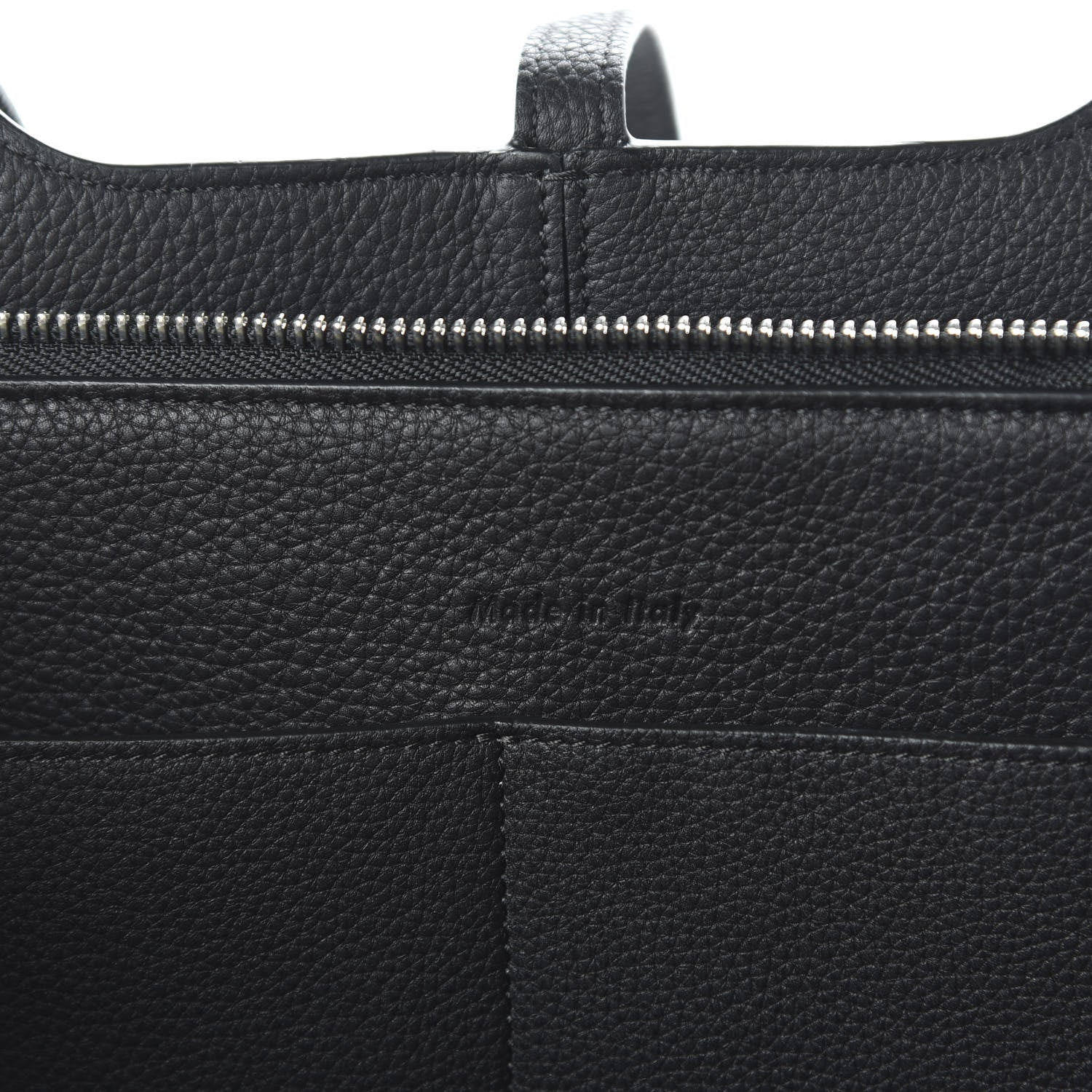 Celine Baby Grained Calfskin Small Tri-Fold Bag Black 8 of 9