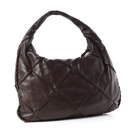 Bottega Veneta Nappa Quilted Medium Veneta Hobo Ebano 3 of 14