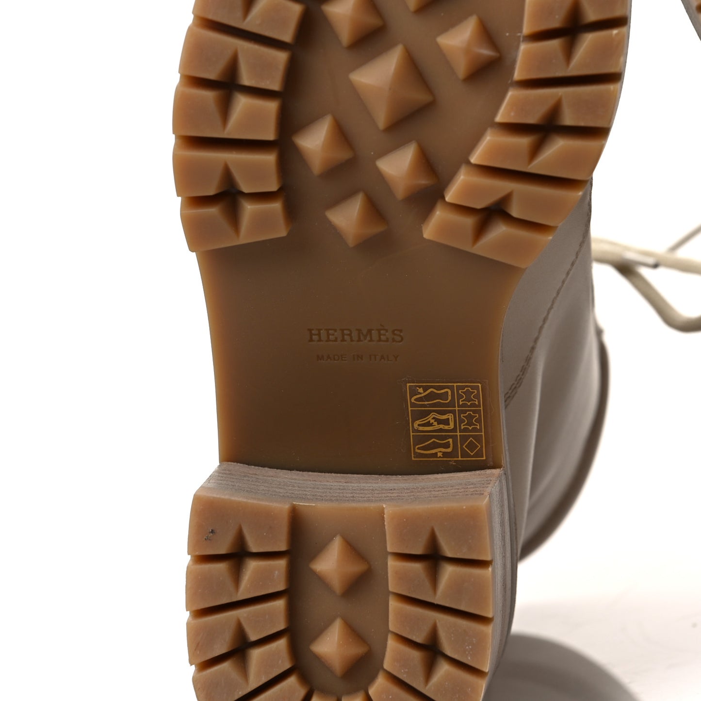 Calfskin Bridge Ankle Boots 38 Beige Grege
