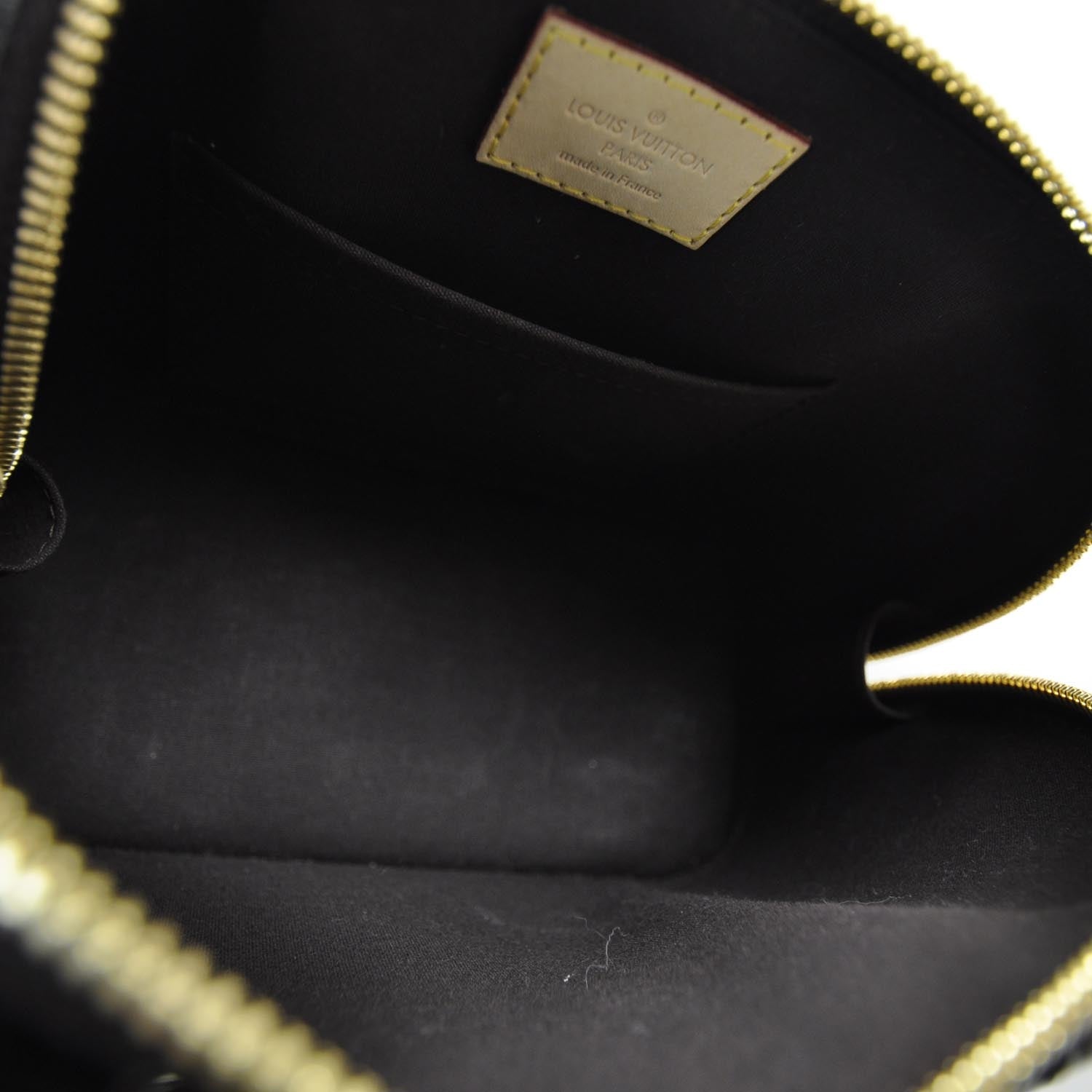 Louis Vuitton Vernis Rayures Alma BB Amarante 6 of 8
