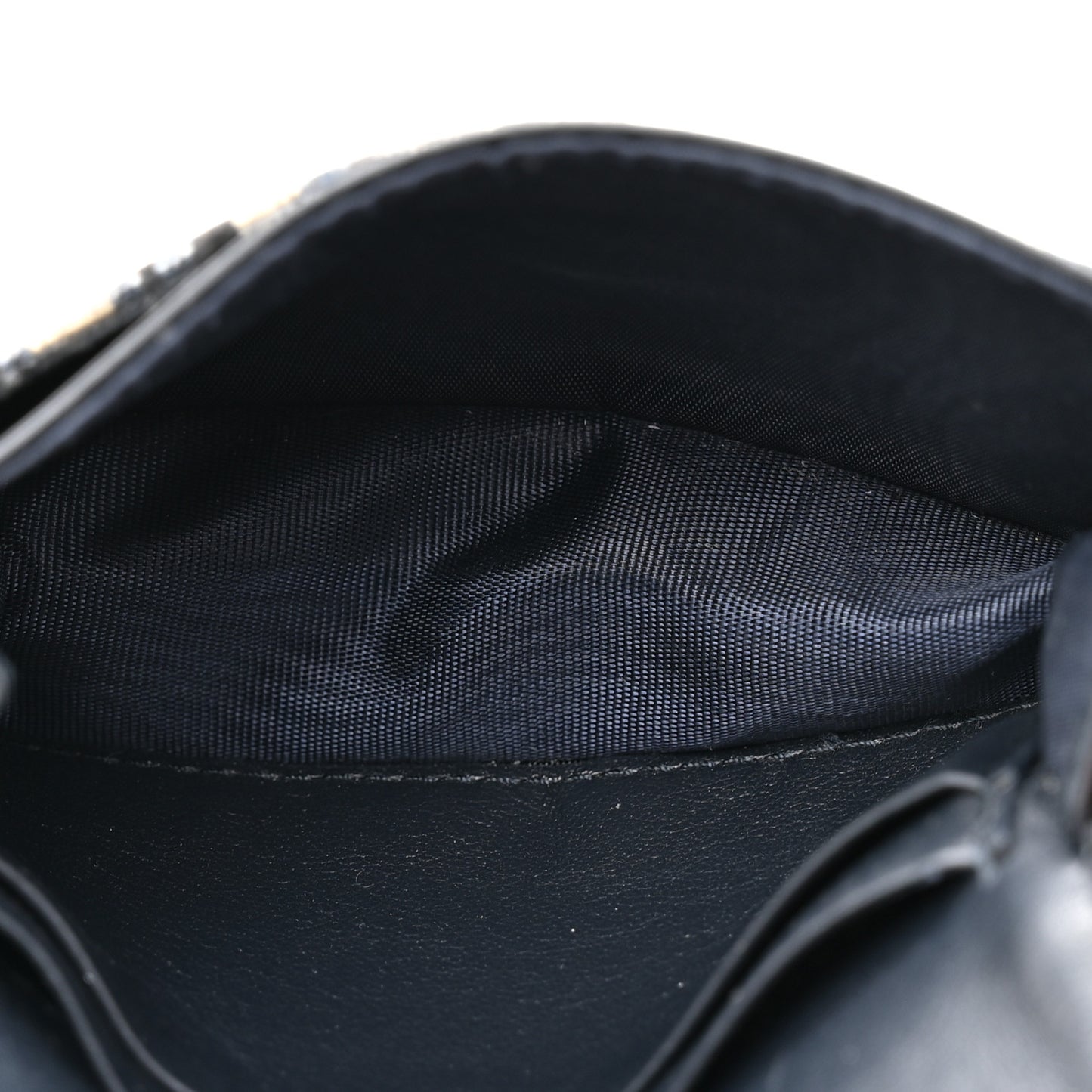 Oblique Saddle Card Holder Blue