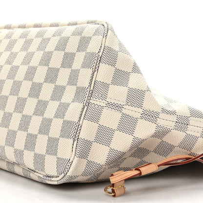 Louis Vuitton Damier Azur Neo Neverfull MM Rose Ballerine 9 of 9