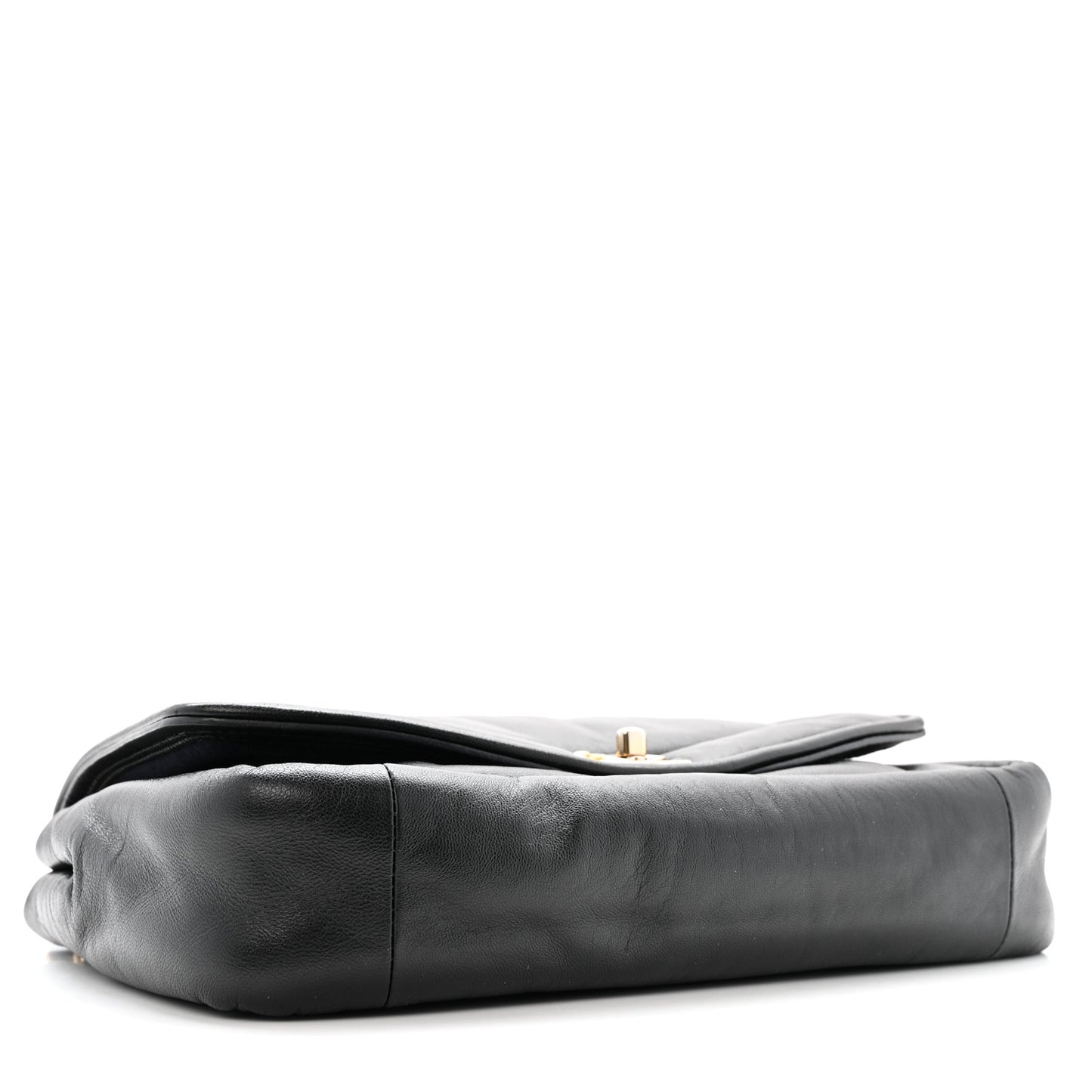 Lambskin Medium Simply Flap Black