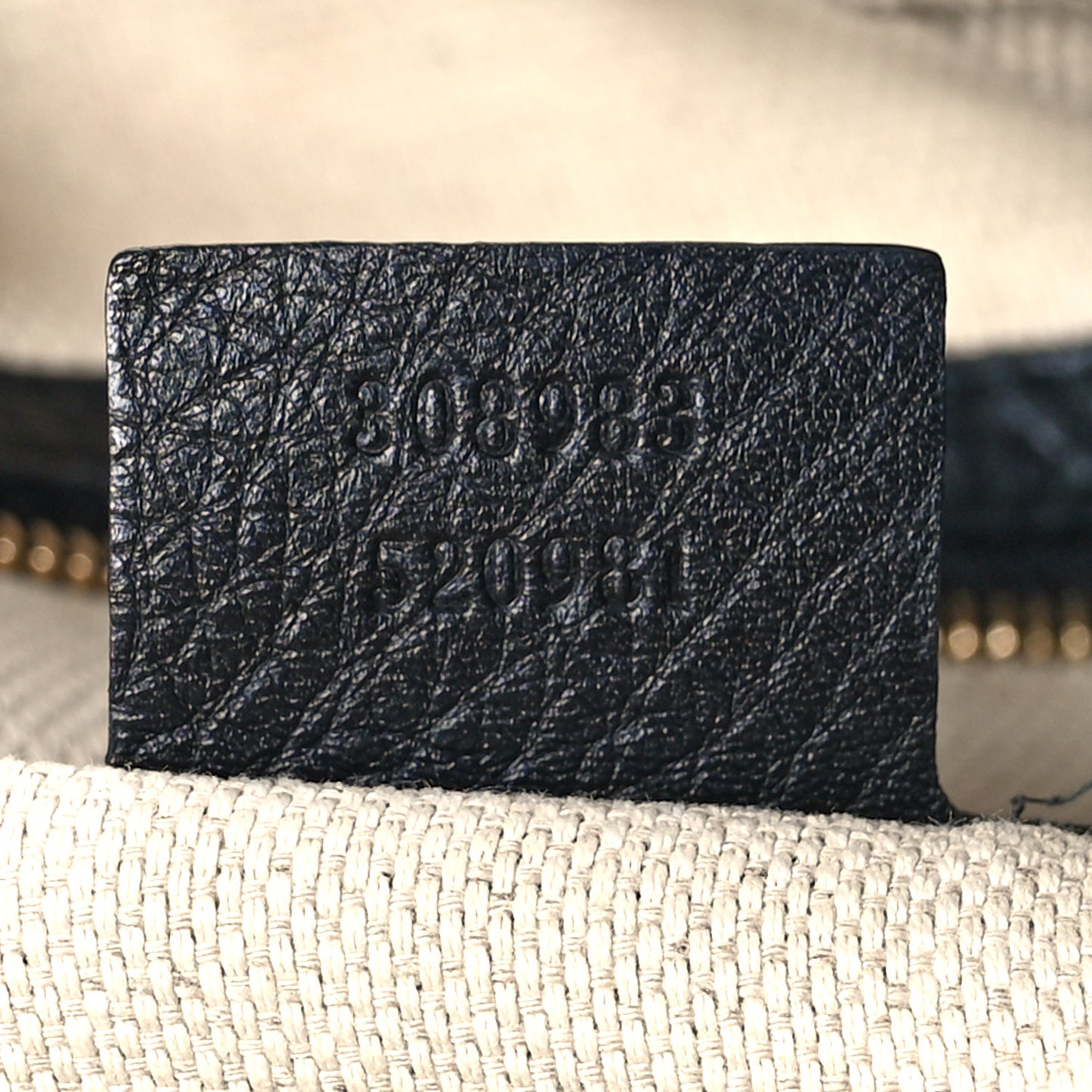 Pebbled Calfskin Small Soho Bowler Black