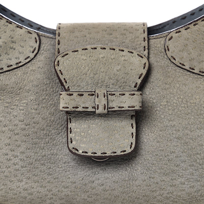 Prada Scamosciato Stitched Suede Shoulder Bag 11 of 11