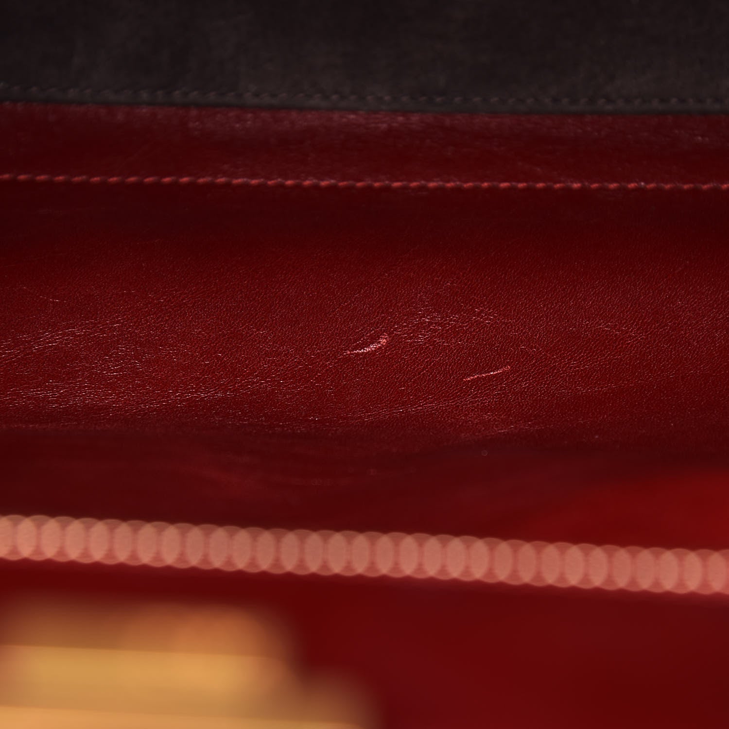 Fendi Calf Hair Leopard Print Large Peekaboo Iconic Satchel Rosso Cilegia 8 of 14