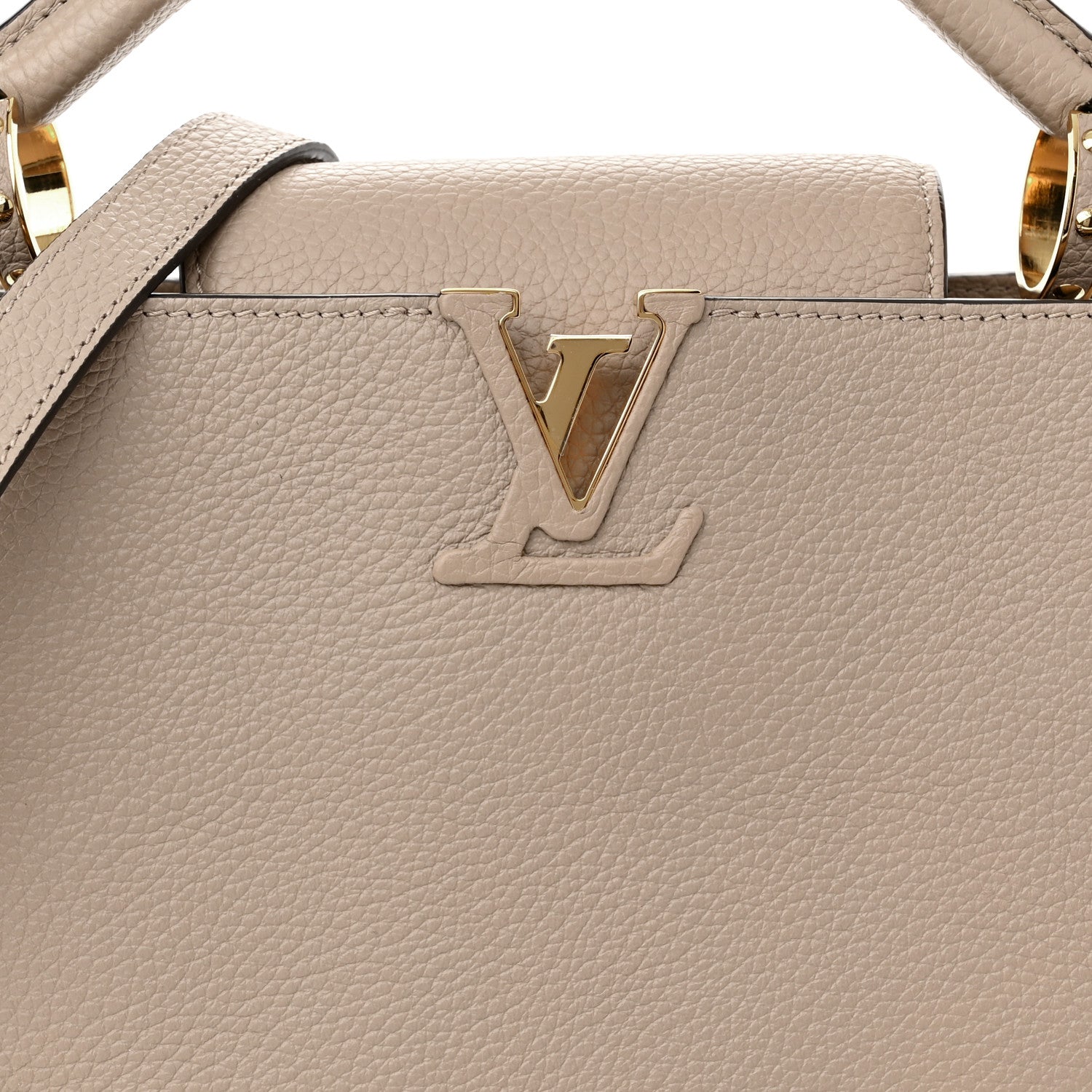 Louis Vuitton Taurillon Capucines BB Galet 8 of 10