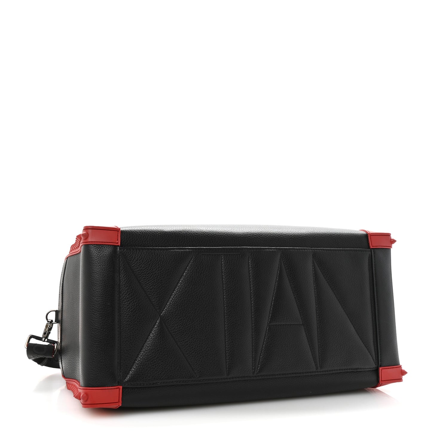 Calfskin Sneakender Studded Duffle Bag Black