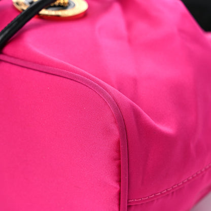 Versace NylonMedusa Drawstring Bucket Bag Dahlia Black 9 of 11