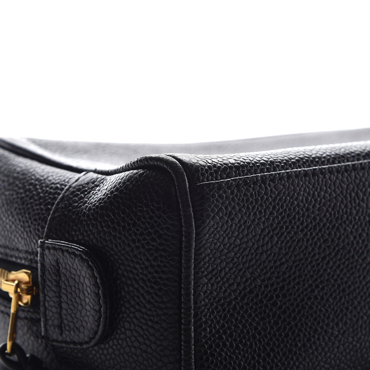Chanel Caviar Timeless CC Cosmetic Pouch Bag Black 8 of 10